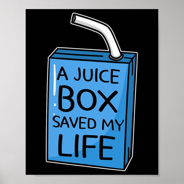 Poster Une boîte de jus de fruits J'ai sauvé ma vie Diabè (Devant)