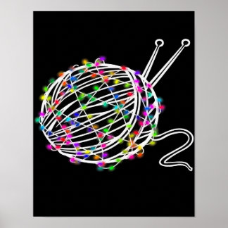 Poster Une Boule De Bois De Tricot | Lovely Design