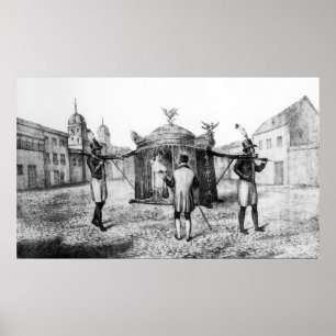 Poster Une chaise de dédan brésilienne et une personne me