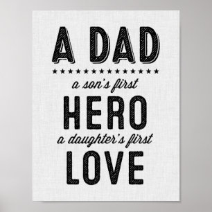 Poster Une copie de typographie de papa