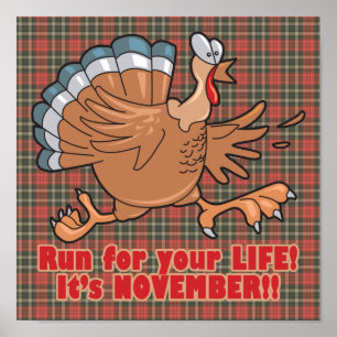 Poster une course à vie drôle turkey