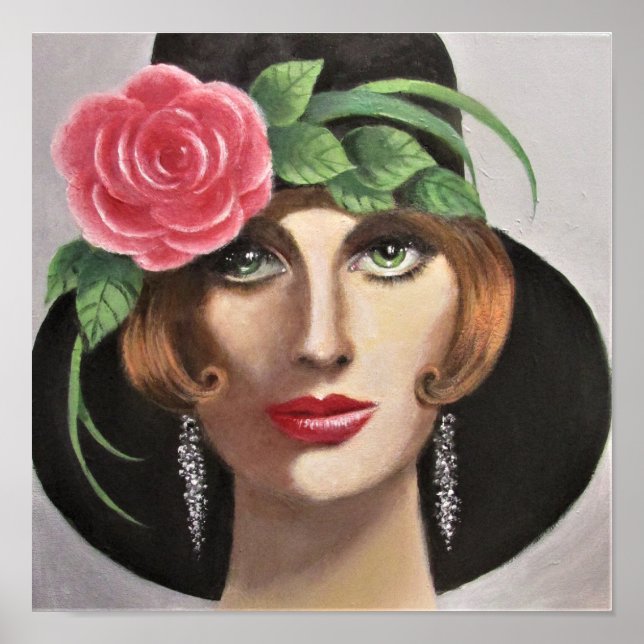 Poster Une Dame aux yeux verts (Devant)