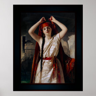 Poster Une Égyptienne Se Préparant Pour Le Bain