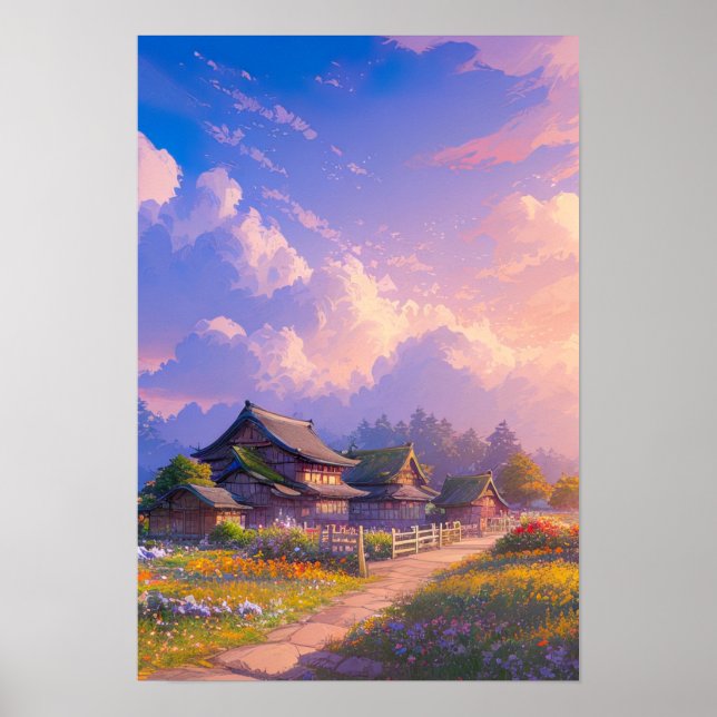 Poster Une escapade colorée à la campagne (Devant)