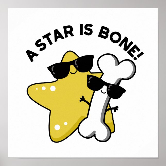 Poster Une Étoile Est Bone Drôle Film Titre Pun (Devant)