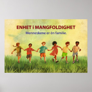 Poster Une famille humaine (norvégien)