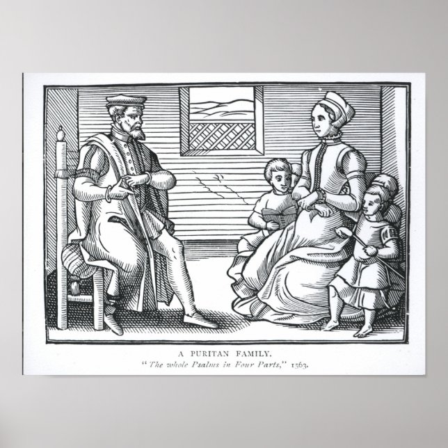 Poster Une famille puritaine (Devant)