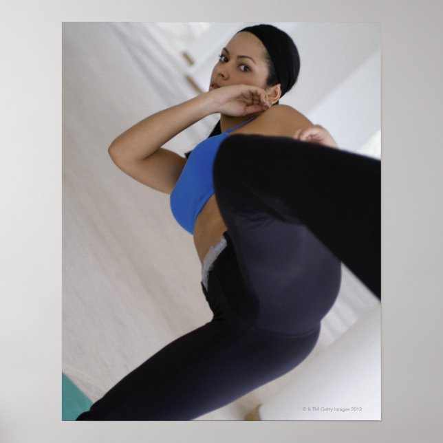 Poster Une femme dans les arts martiaux (Devant)