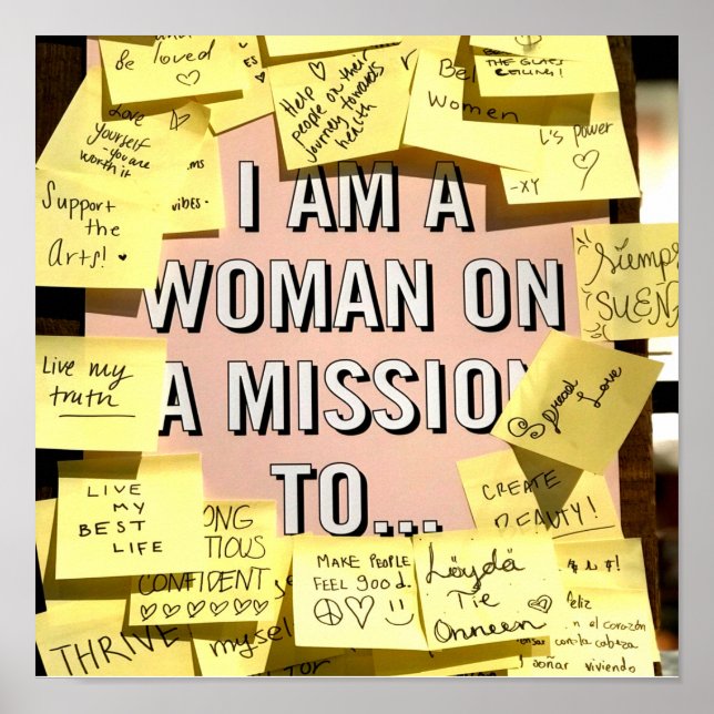 Poster Une femme en mission, motivation (Devant)