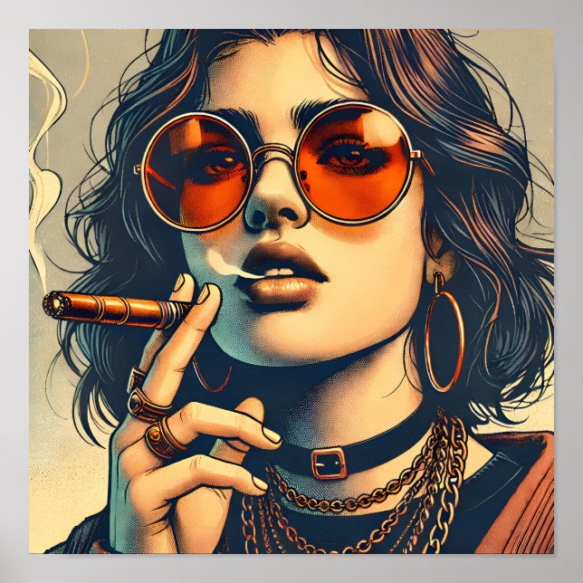 Poster Une Femme Qui Exhorte Une Attitude Rébellion Et Co (Devant)
