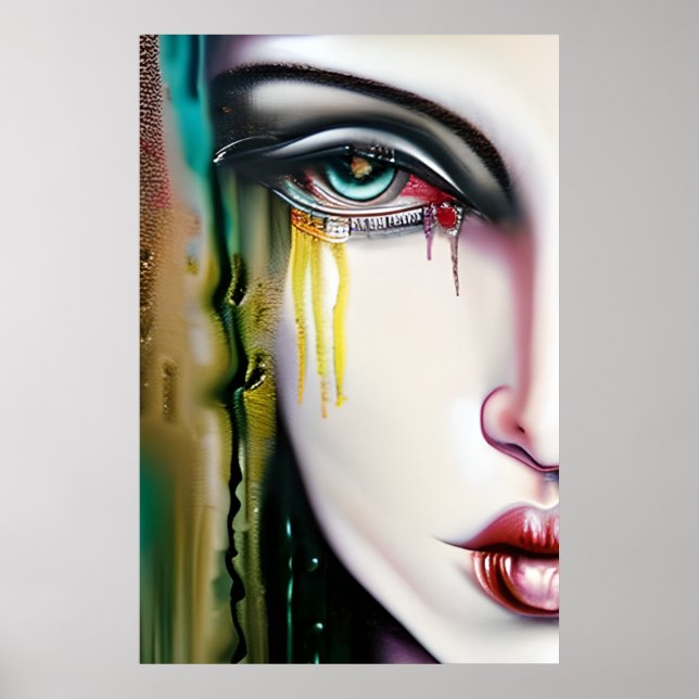 Poster Une femme un peu Déplaisante mais belle avec des l (Devant)