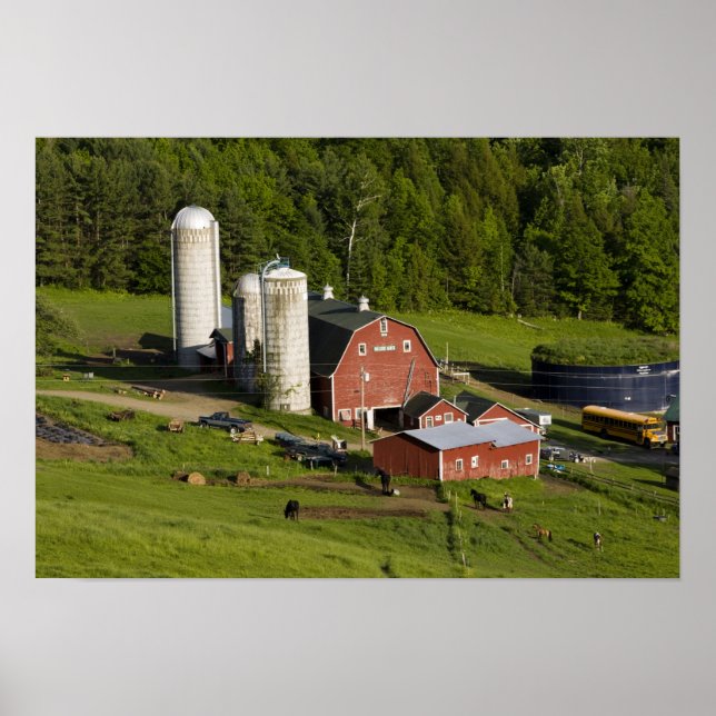 Poster Une ferme à Barnet Centre, Vermont. Connecticut (Devant)