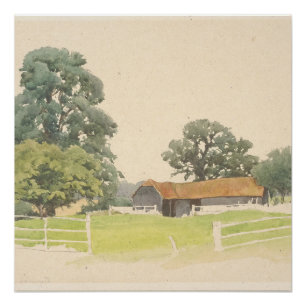 Poster Une ferme du Bedfordshire (19ème siècle)