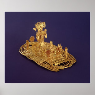 Poster Une figurine votive de Muisca dépeignant