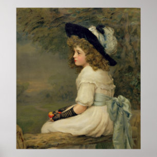 Poster Une fille d'Ève, poires annuaire, Noël, 1899