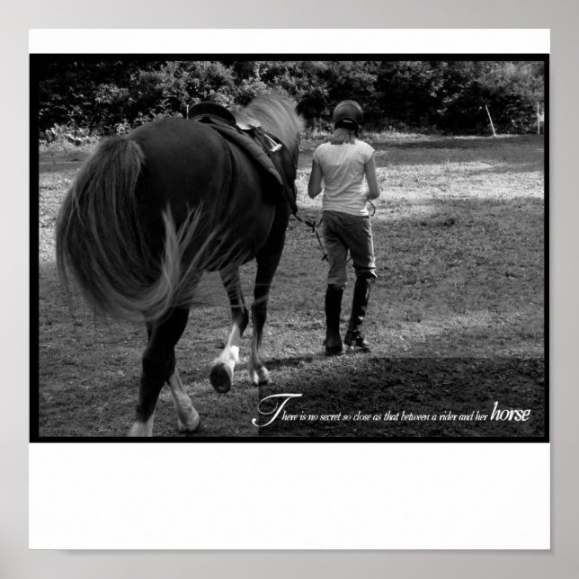 Poster Une fille et son cheval (Devant)
