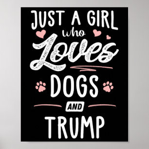 Poster Une Fille Qui Aime Les Chiens Et L'Amoureux des ch
