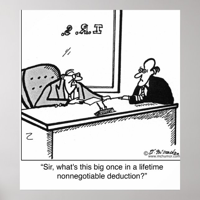 Poster Une fois dans la vie déduction non négociable (Devant)