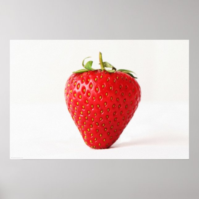 Poster Une fraise rouge (Devant)