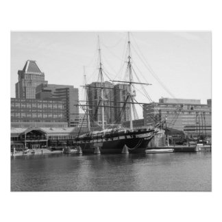 Poster Une frégate américaine à Baltimore