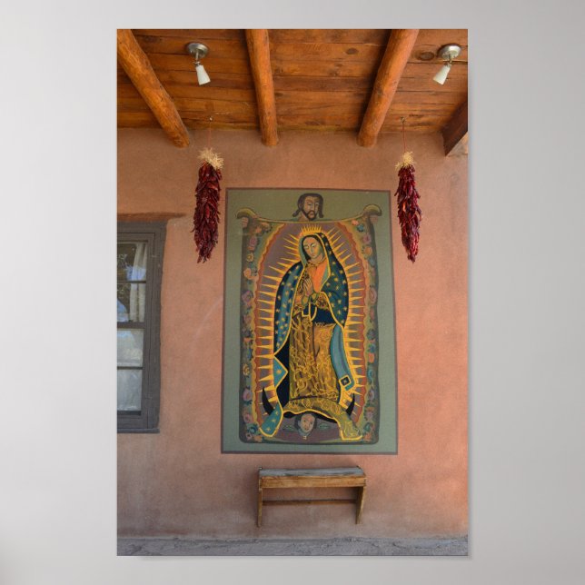 Poster Une fresque de Notre-Dame de Guadalupe, Nouveau-Me (Devant)
