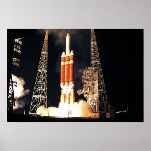 Poster Une fusée Delta IV Lourde se lève