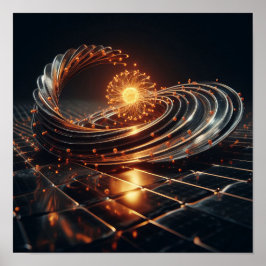 Poster Une fusion complexe d'art et de science