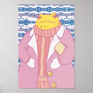 Poster Une grenouille confortable