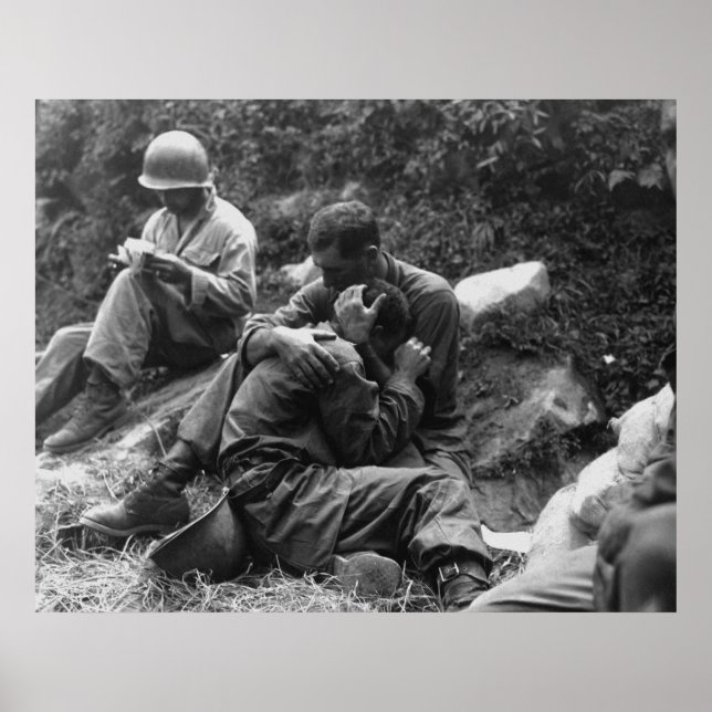 Poster Une guerre coréenne d'infanterie américaine en rui (Devant)