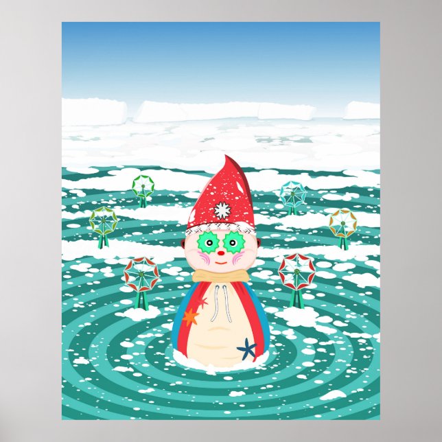 Poster Une illustration de Noël tardive (Devant)