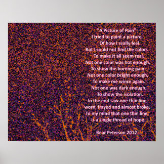 Poster Une image de la douleur