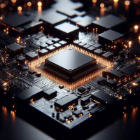 Une image technique centrée sur un composant infor