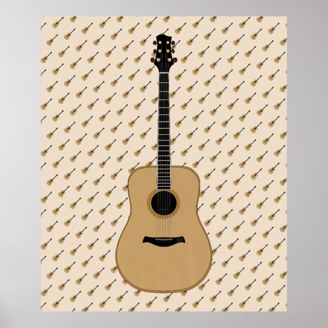 Poster Une jolie guitare (Devant)