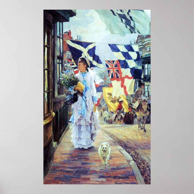 Poster Une Journée De Pieds À Brighton ~ James Tissot ~ A (Devant)