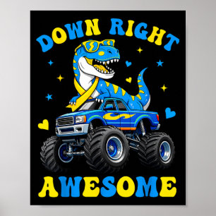 Poster Une journée Down Syndrome vraiment géniale Dino Wo