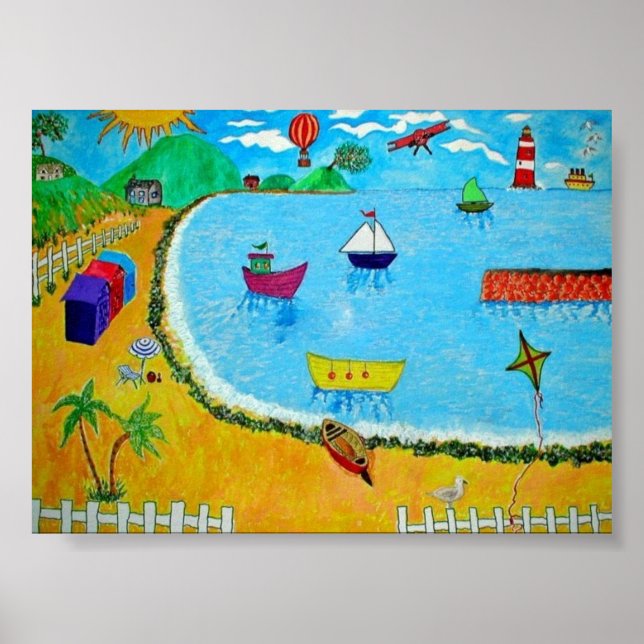 Poster Une Journée En Bord De Mer (Devant)