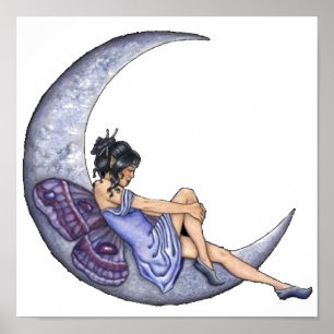 Poster Une lune féerique