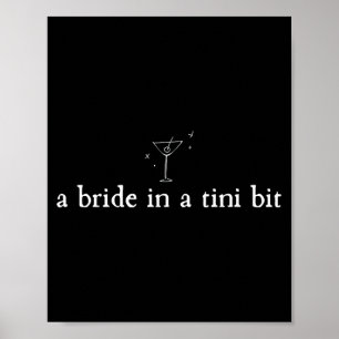 Poster Une mariée dans une mariée au martini très peu Bac