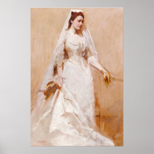 Poster Une mariée, peinture célèbre