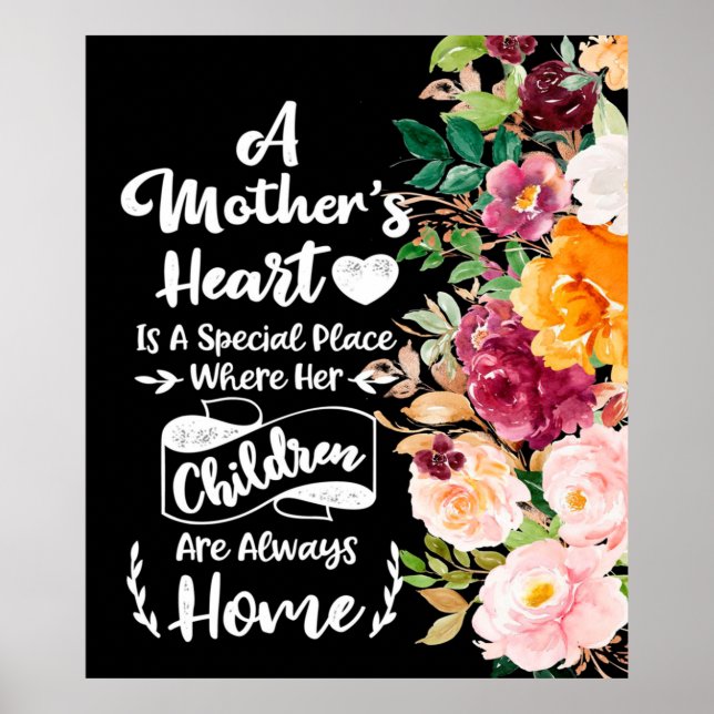 Poster Une mère est comme un cadeau de fleurs, cadeau de  (Devant)