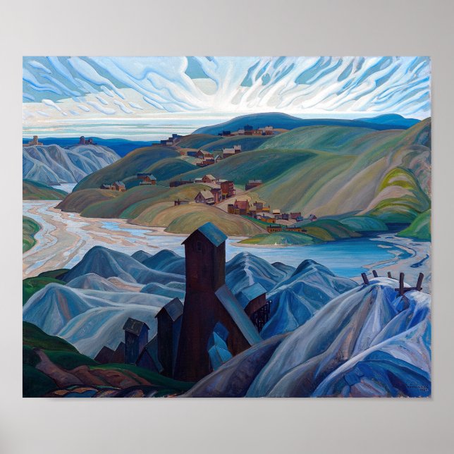 Poster Une mine d'argent du Nord | Franklin Carmichael | (Devant)