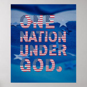 Poster Une Nation Sous Dieu.