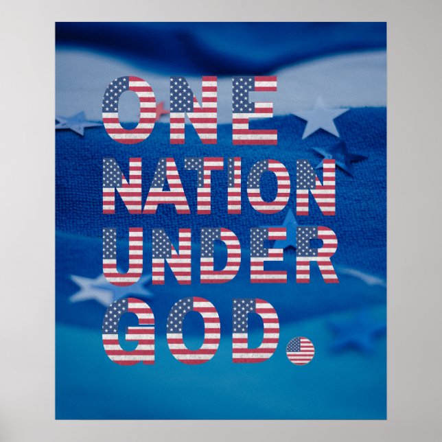 Poster Une Nation Sous Dieu. (Devant)