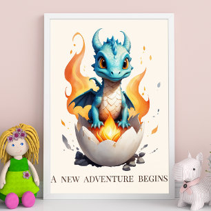 Poster Une nouvelle aventure commence Bébé Dragon