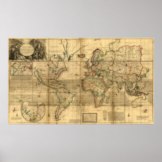 Poster Une nouvelle carte du monde entier