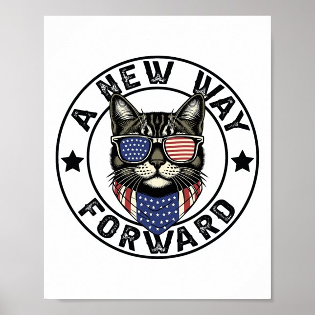 Poster Une nouvelle voie vers l'avenir Kamala Harris 2024 (Devant)
