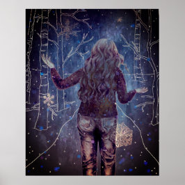 Poster Une nuit neigeuse