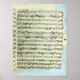 Poster Une page de l'une des deux seules copies