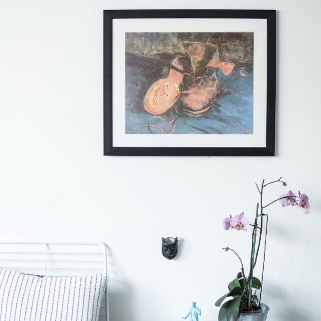 Poster Une paire de chaussures de Vincent van Gogh, Art V (Créateur téléchargé)