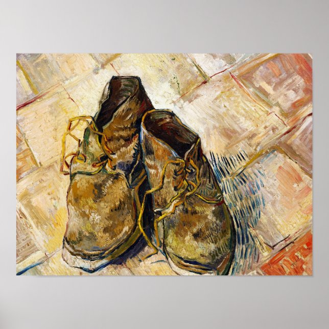 Poster Une paire de chaussures Vincent van Gogh (Devant)